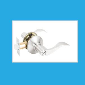 Privacy Lock, SN, CURVED handle (D809- BK-SN)