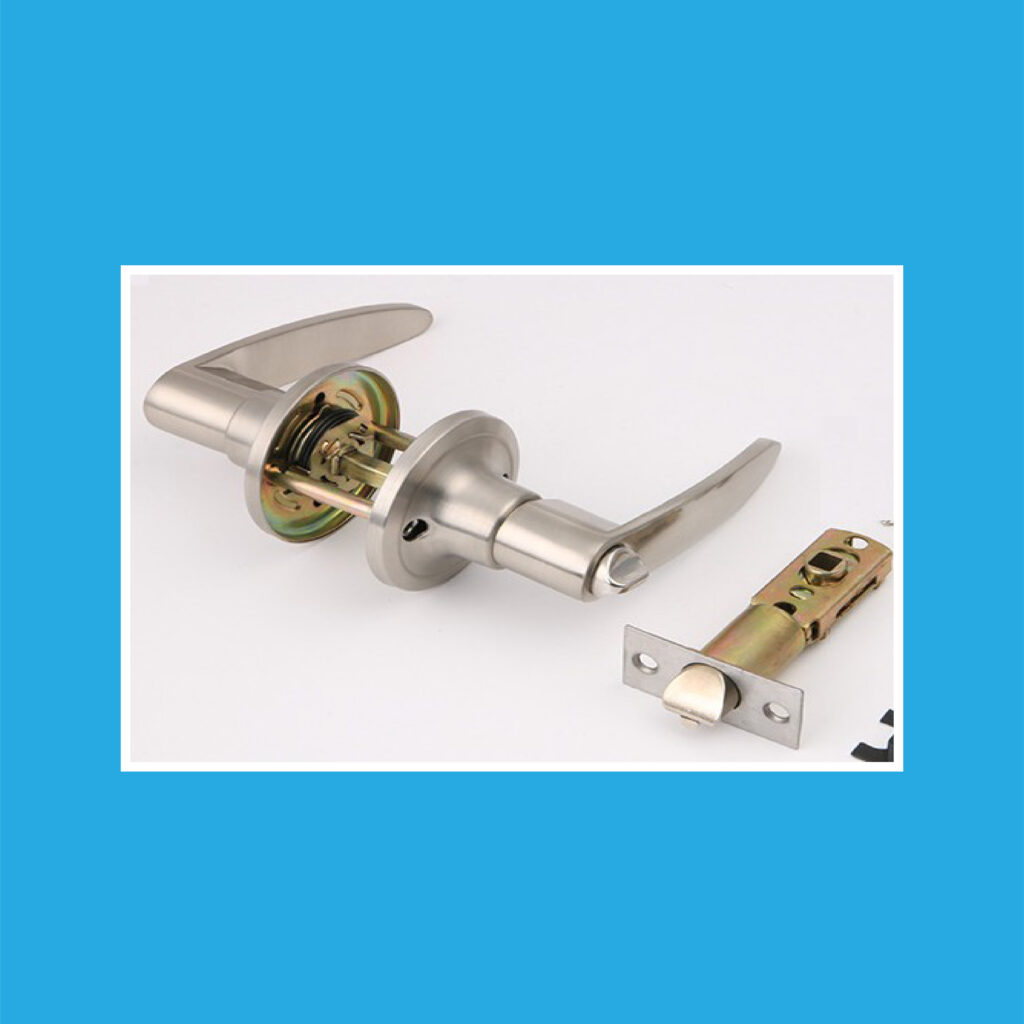 Privacy Lock, SN, STRAIGHT handle (D892- BK-SN) ID-2381