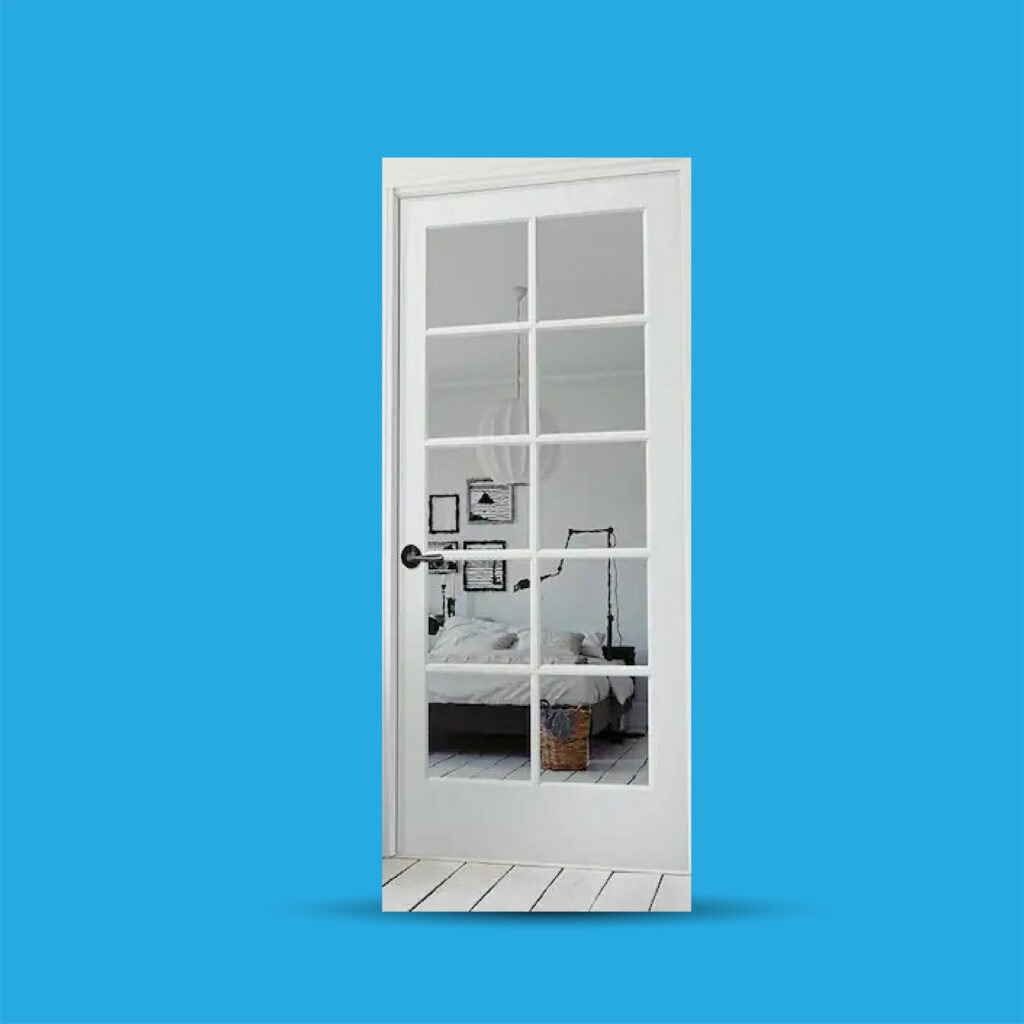 10-lite clear glass doors ID-2348
