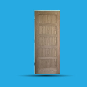 Ev walnut 5-panel shaker door
