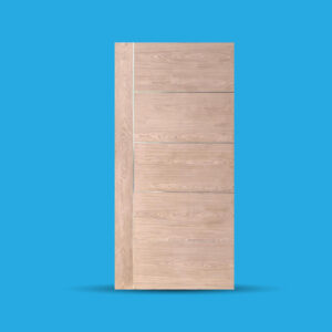 Ev walnut flush doors with Aluminum strips