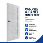 4-Panel Solid Core Shaker Door - Image 5