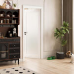 White Primed 1-Lite Frosted Glass Door - Image 3