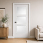 3-Lite Frosted Glass Door