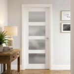 4-Lite Frosted Glass Door