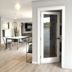 White Primed 1-Lite Clear Glass Door - Image 3