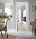 White Primed 1-Lite Clear Glass Door - Image 2